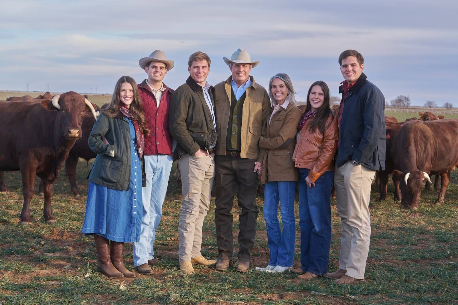 Tom Sell and his family